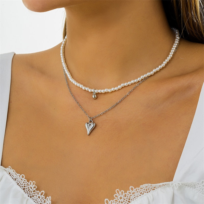 Bohemian Shell Necklace For Women Elegant Pearl
