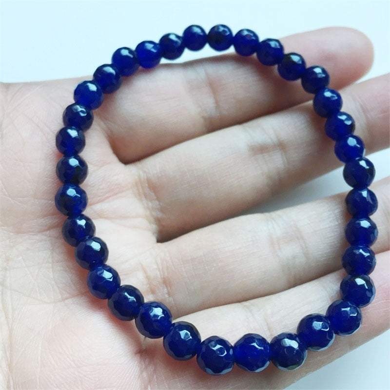 Faceted Sapphire Emerald Ruby Jade Bracelet Vintage