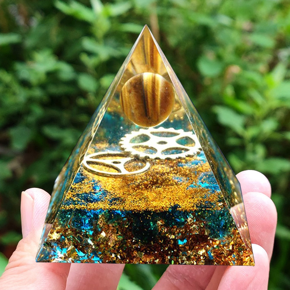 Orgonite Pyramid Crystals Natural Stone Orgone