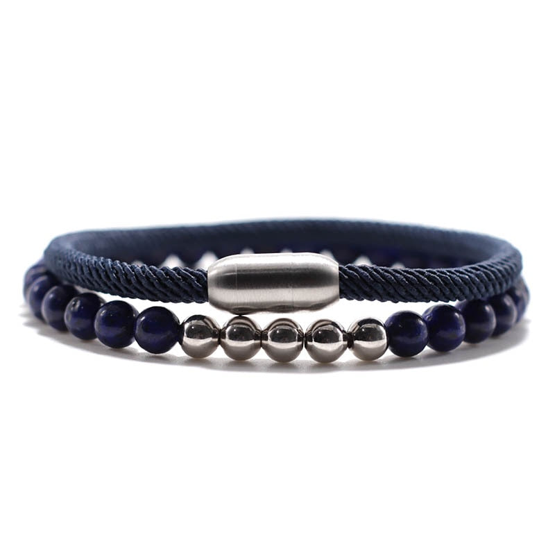 Bracelet Homme Lucky Red Thread Magnet Tiger Eye