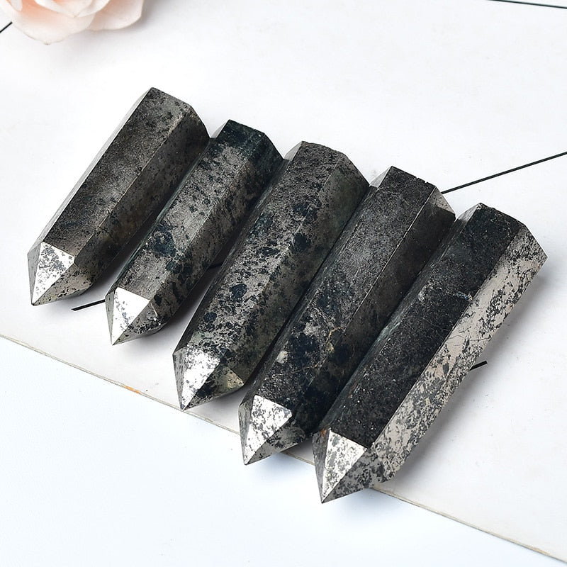 Natural Hematite Crystal Point Healing Stone