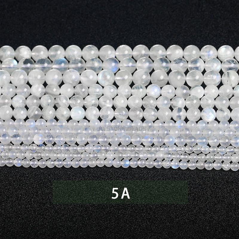 Natural Blue Moonstone Beads