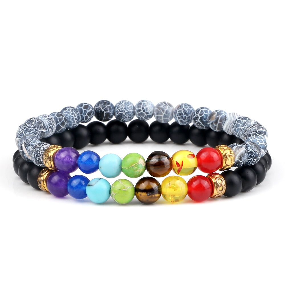 Balance Buddha Reiki Prayer Tiger Eyes Black Beads