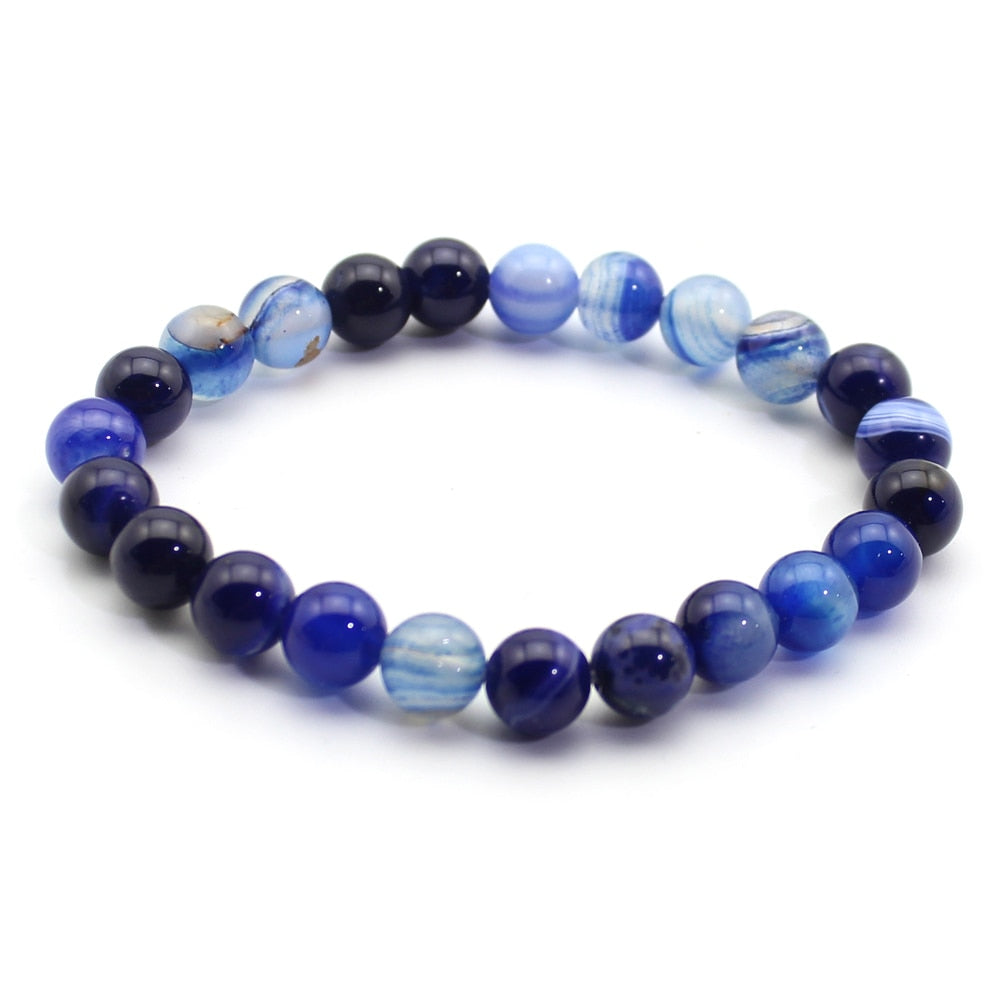 Women Men Natural Stone Quartz Bracelets Tiger Eye