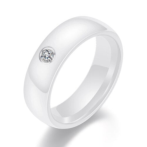 Black White Colorful Ring Ceramic Ring