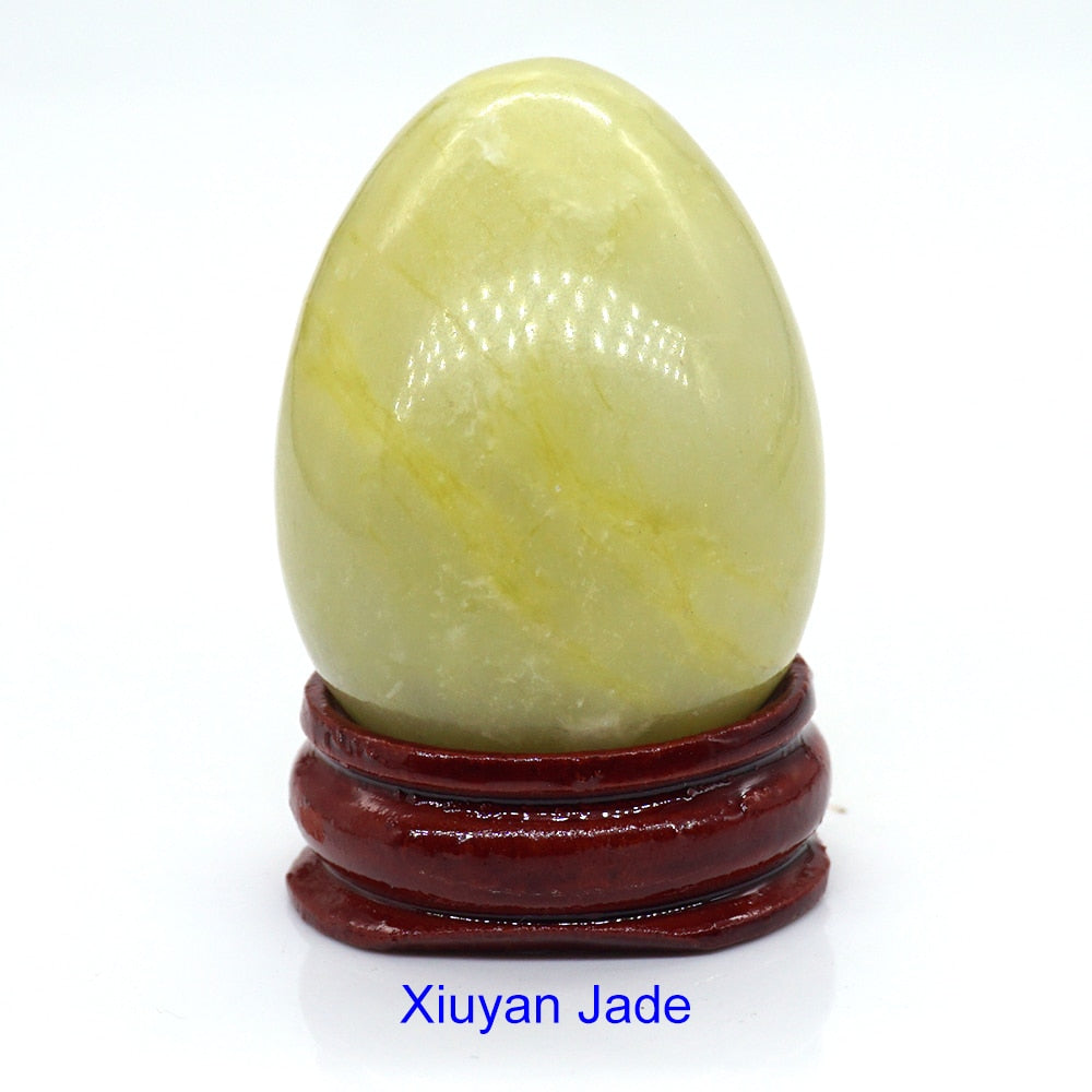 Egg Shaped Stone Natural Healing Crystal Kegel
