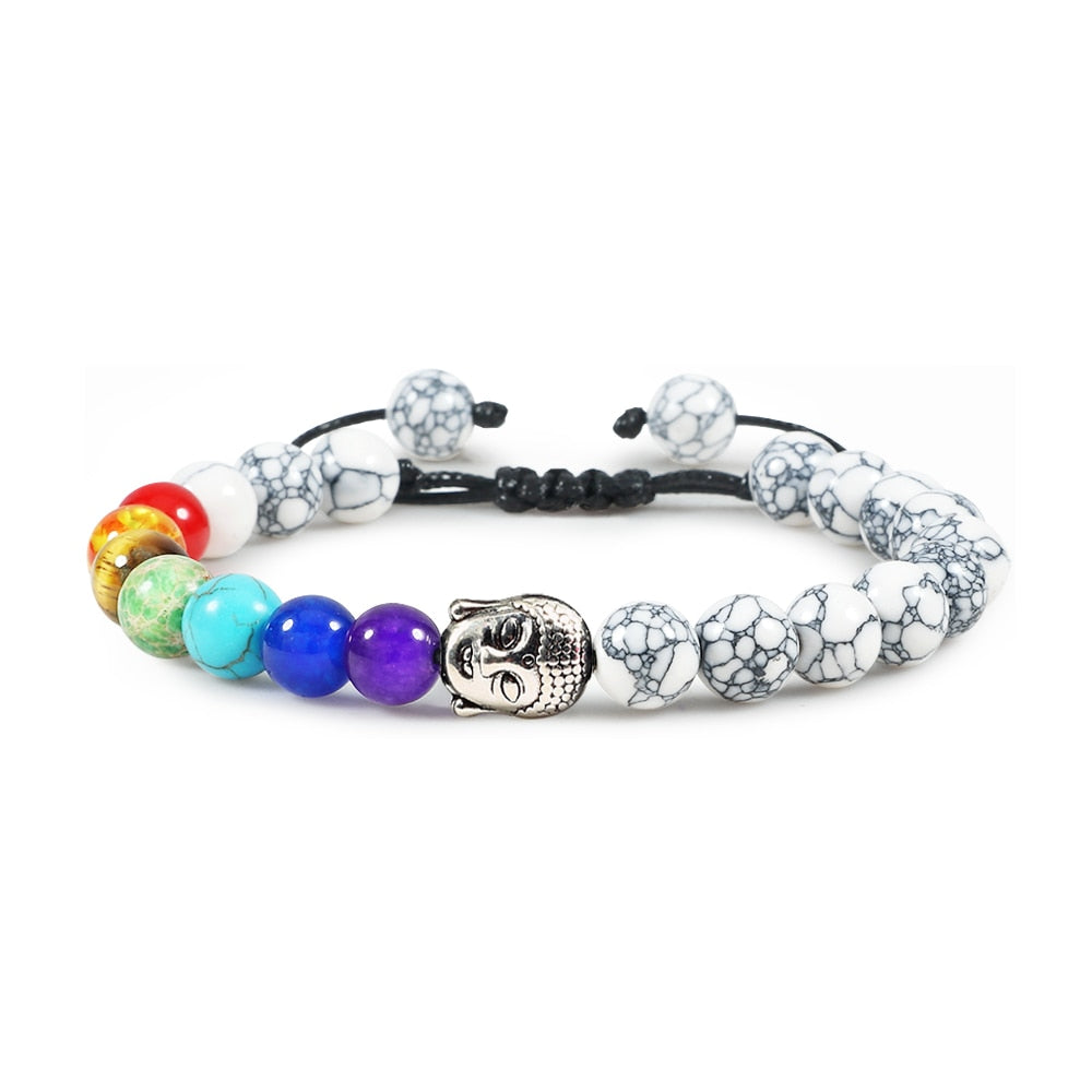 Stone Tiger Eye 7 Chakra Bracelets & Bangles