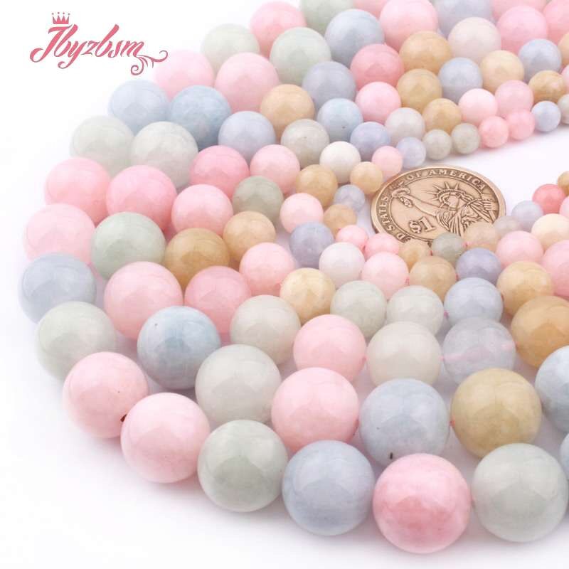 Round Beads Beryl Jades Smooth Loose