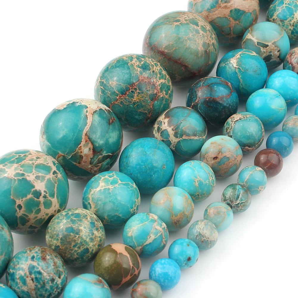 Blue Style Natural Stone Turquoises Agates Jades Lapis