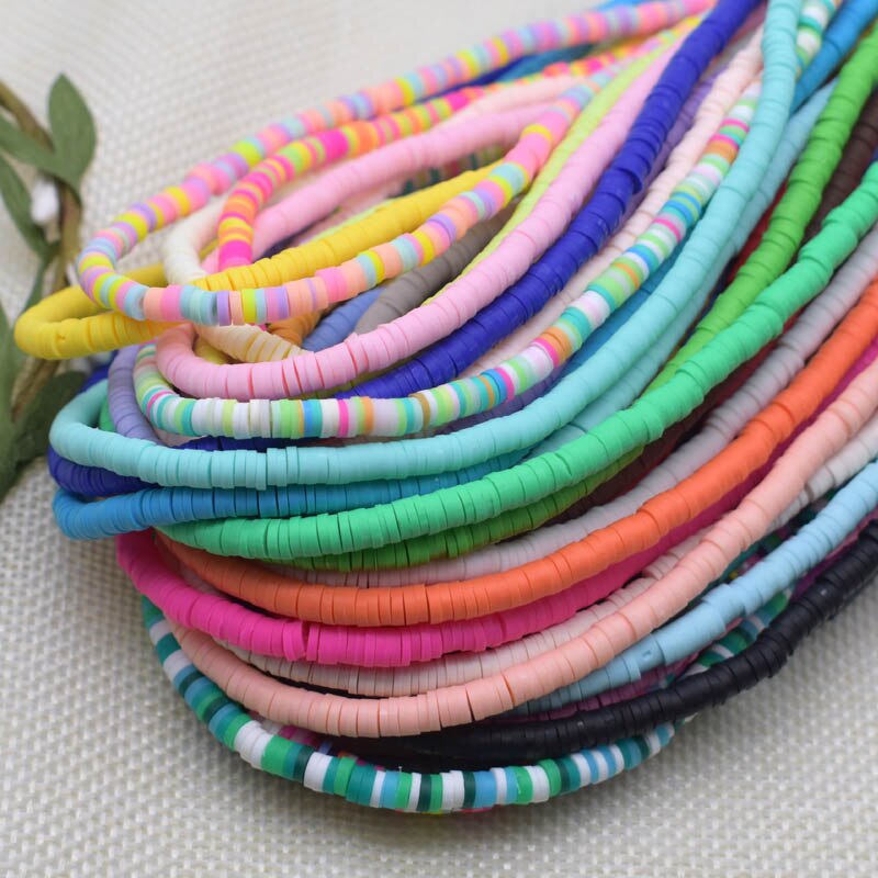 Flat Round Handmade Round Polymer Clay Chip