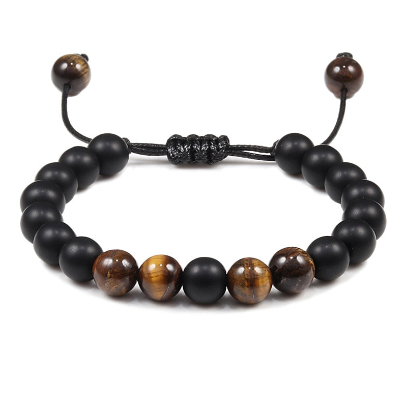 Natural Stone Beads Tiger Eye Bracelet