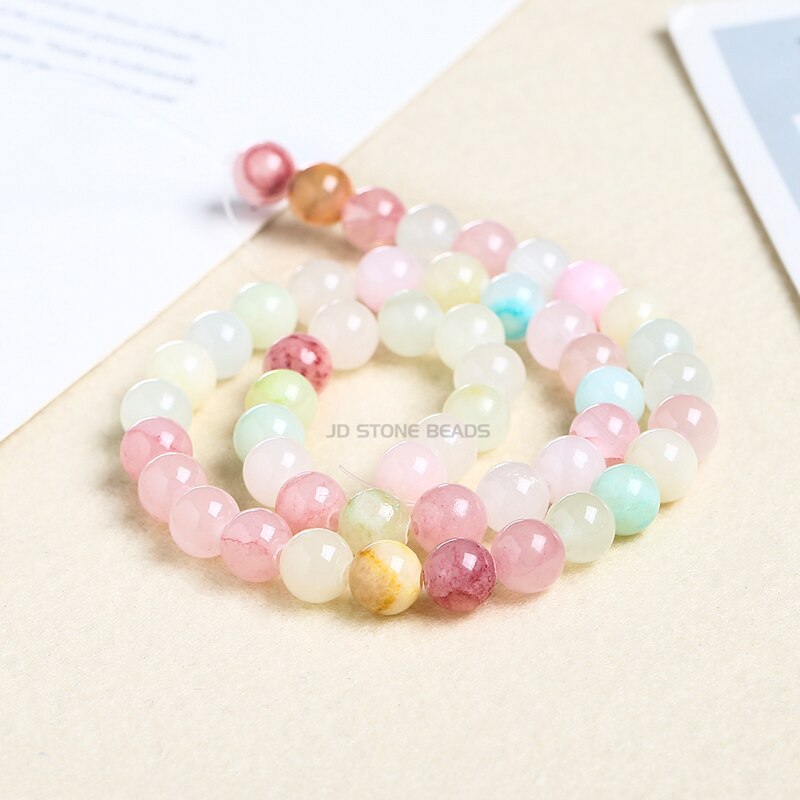 Natural Chalcedony Stone Beads Round Loose Beads