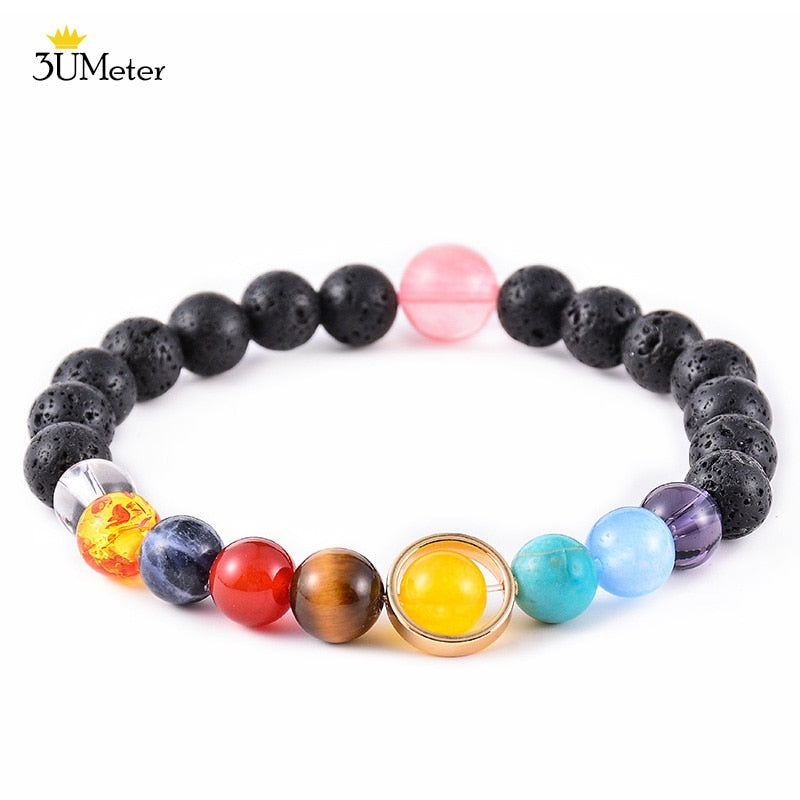 The Eight Planets Bracelets Natural Stone Beads