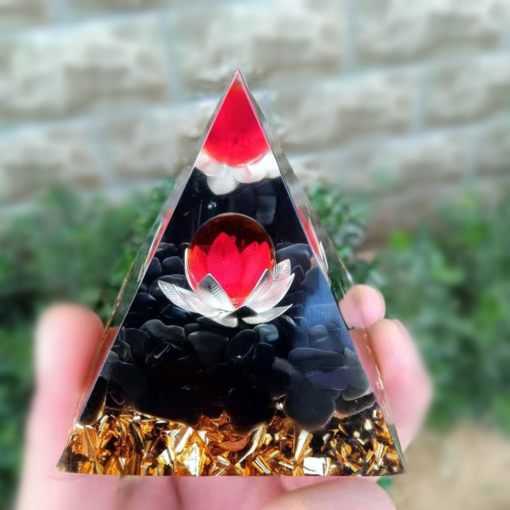 Orgonite Pyramid Crystals Natural Stone Orgone