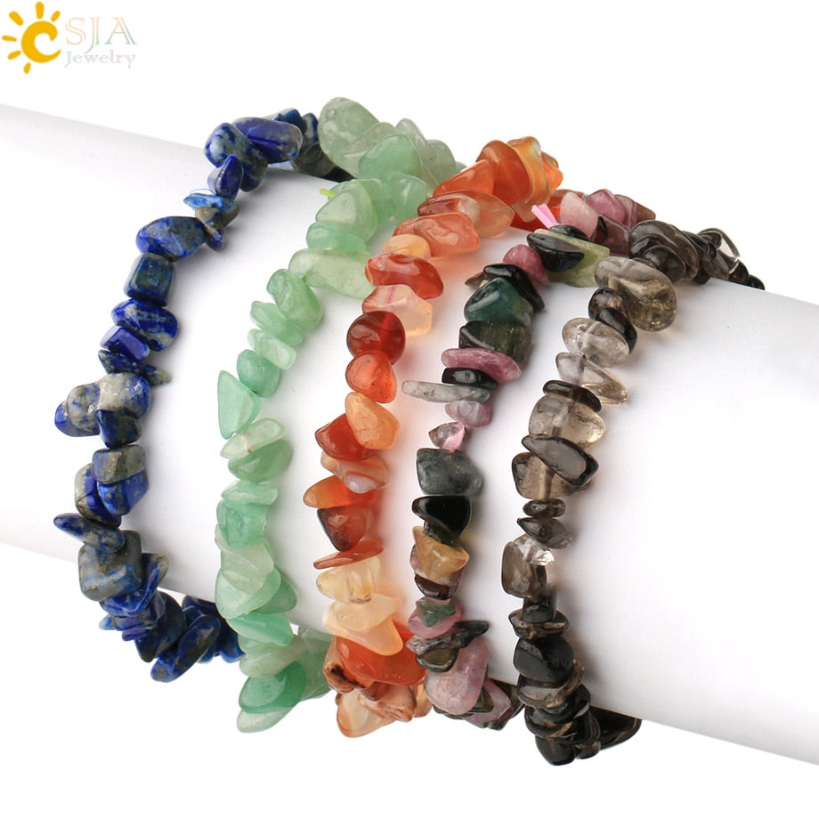Irregular Chips Natural Stone Bracelet Asymmetry