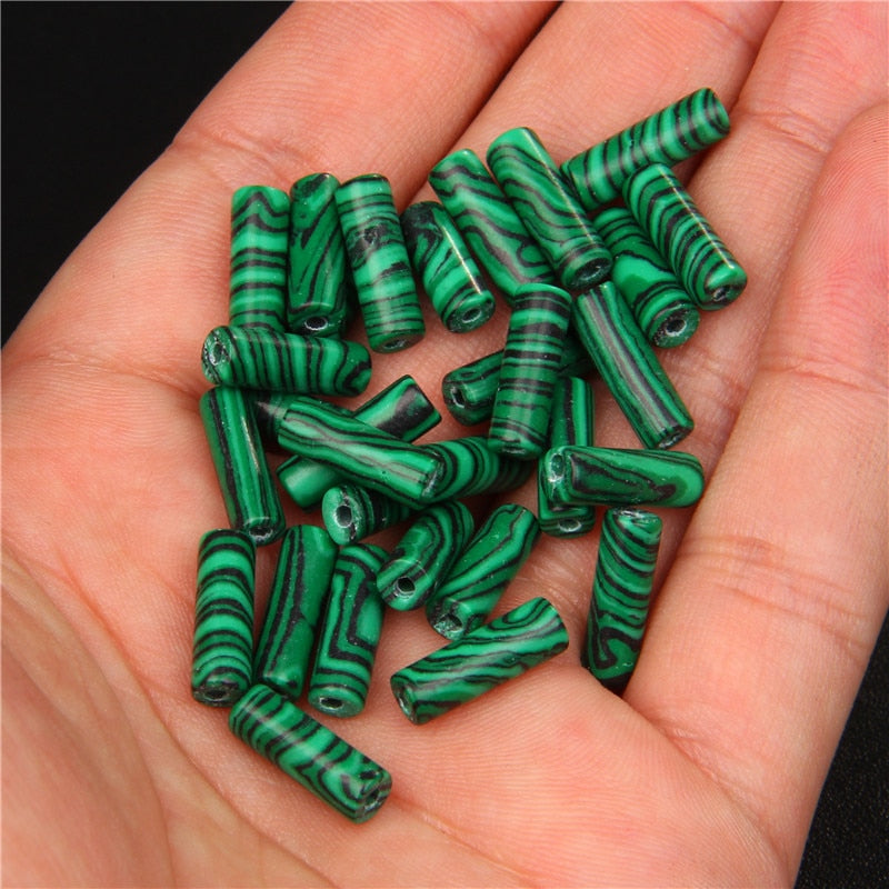 Cylinder Shape Stone Beads Jaspers
