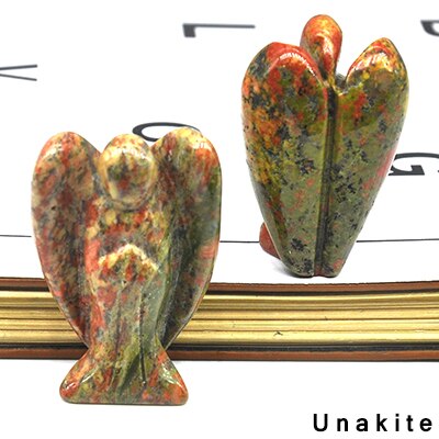 Lucky Angel Figurine Natural Stone And Crystals