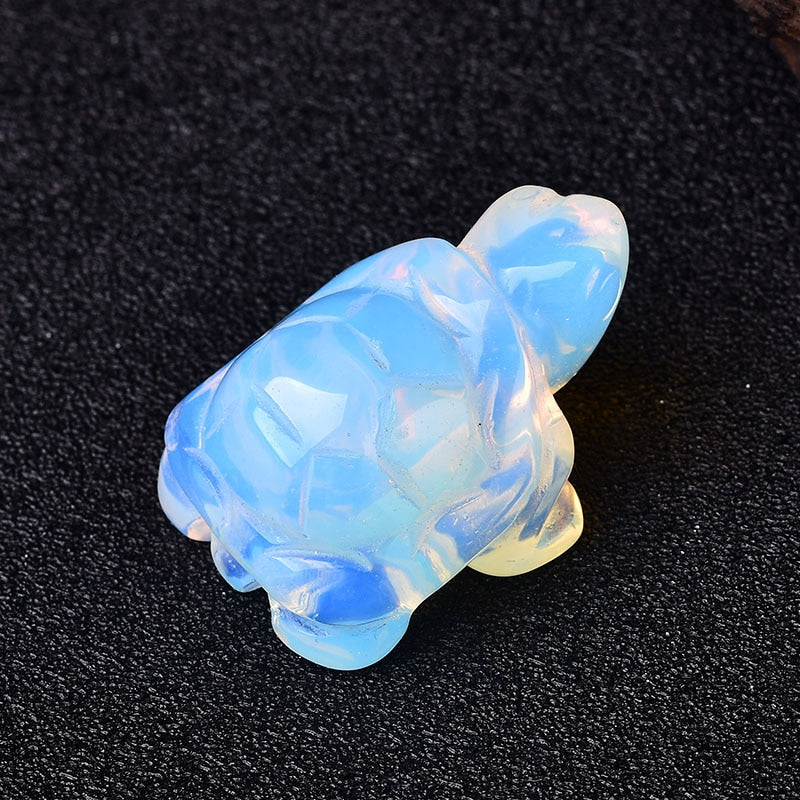 Crystal Rose Quartz Tortoise Amethyst Opal Animals