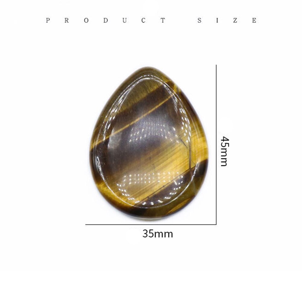Tiger Eye Thumb Worry Stone Natural Chakra