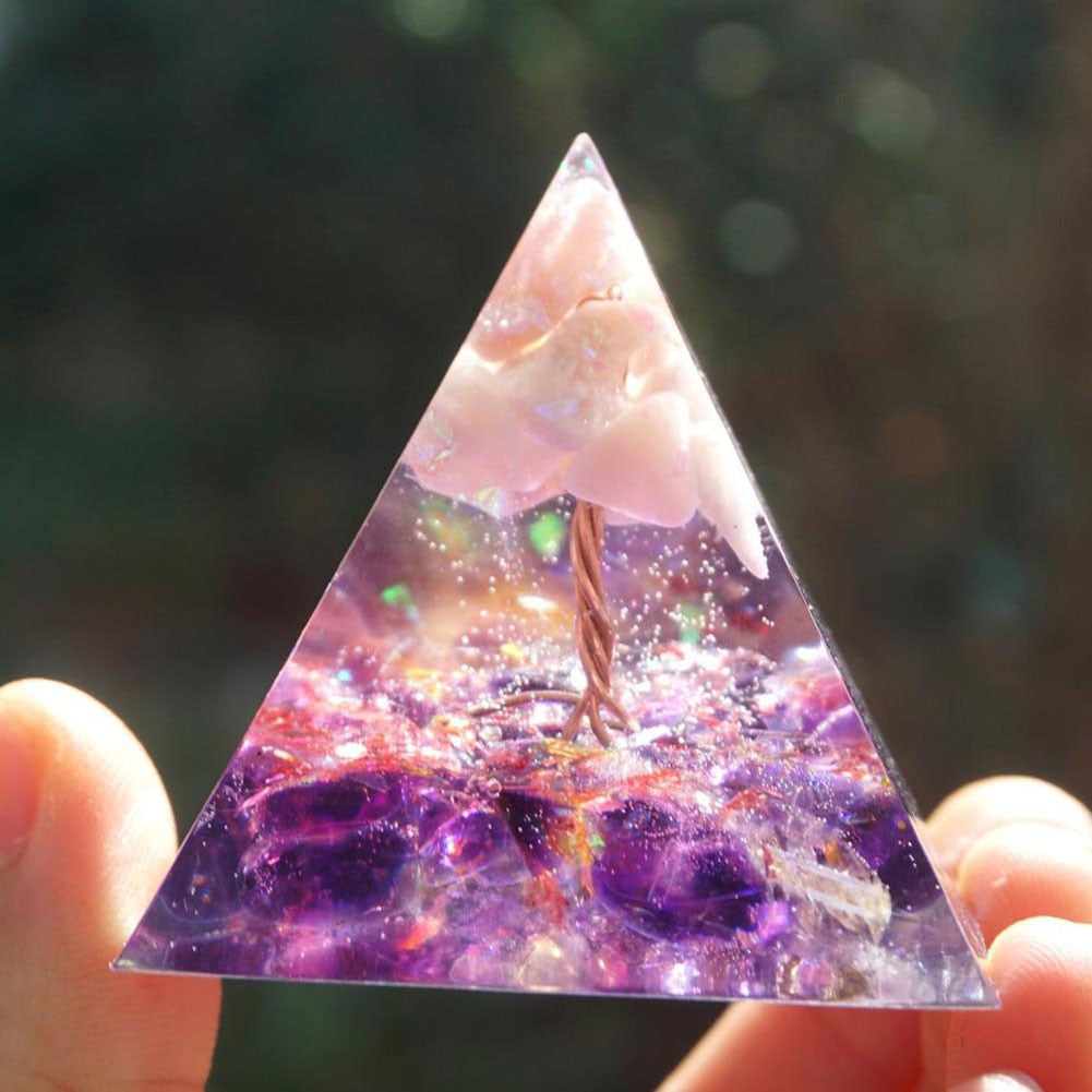 Orgonite Pyramid Crystals Natural Stone Orgone