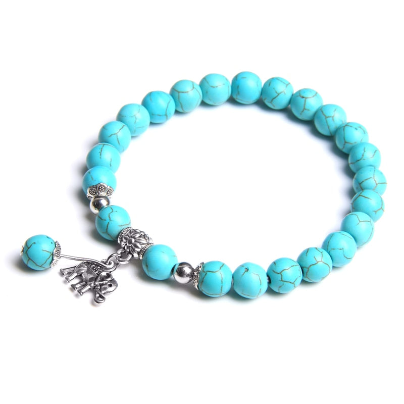 Boho Charm Bracelets Women Natural Rose