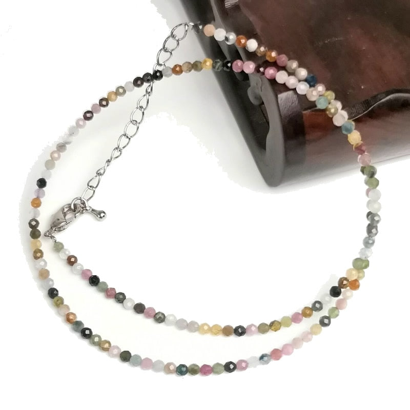 Natural Quarts Tourmaline Garnet Amethysts Stone