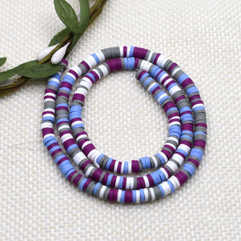 Flat Round Handmade Round Polymer Clay Chip