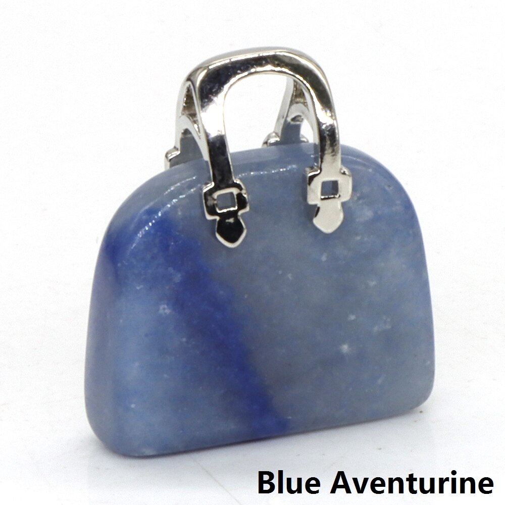 Women Bag Shaped Natural Healing Crystal Amethyst