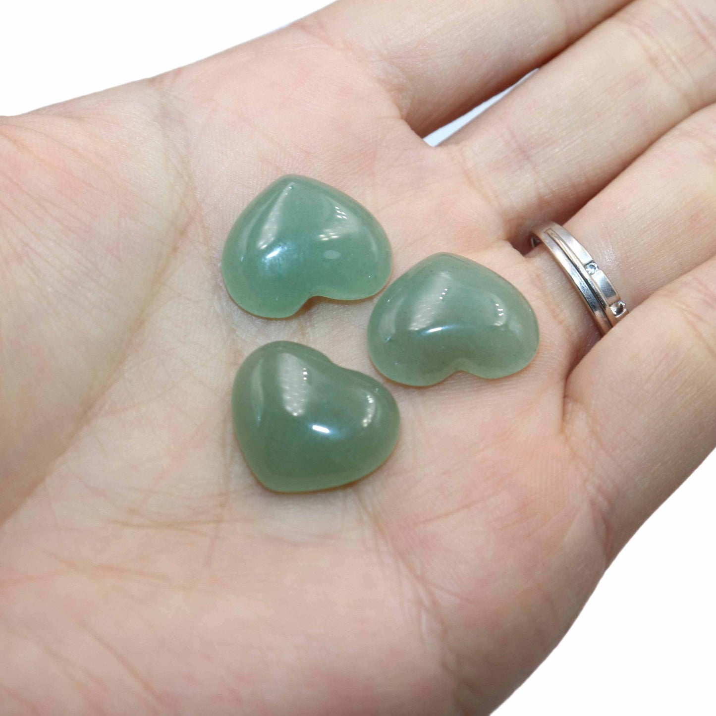 Agates Quartz Pink Jades Tiger Eye Heart Shape Stone