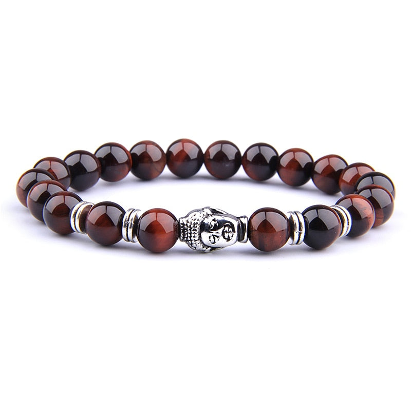 Fashion Natural Royal Blue Tiger Eye Stone Beads Bracelet