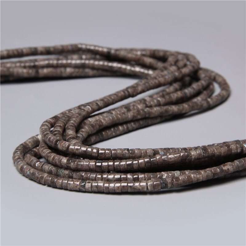 Natural Rondelle Stone Beads Flat Round Jaspers