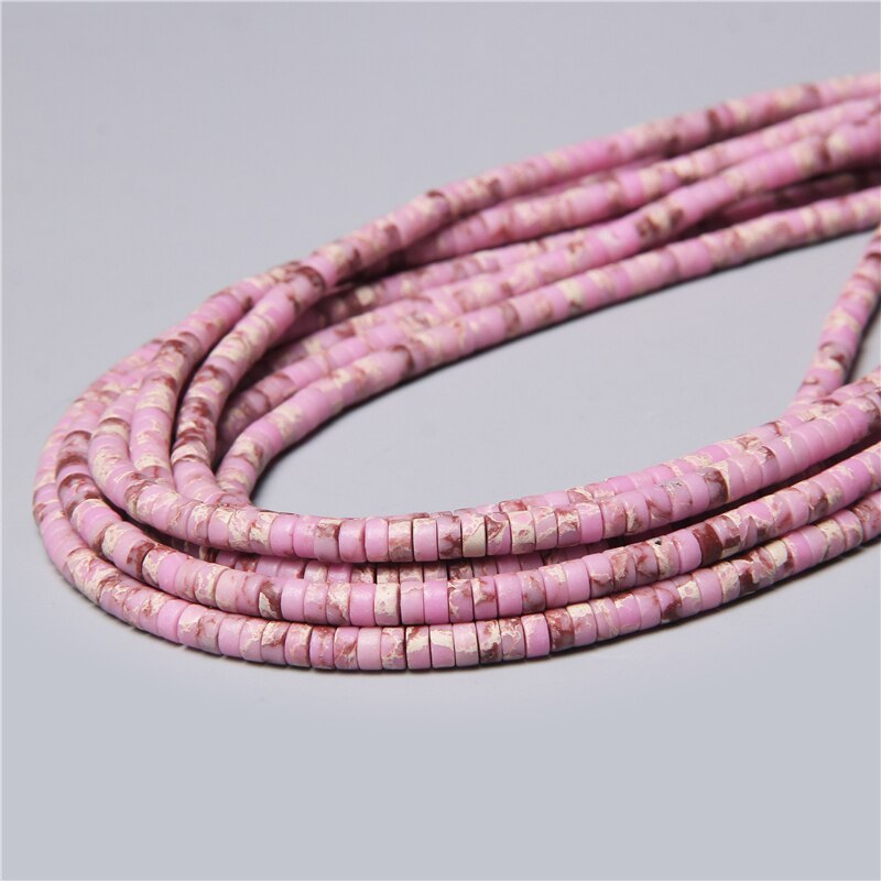 Natural Flat Disc Round Stone Crystal Jades Spacer Beads