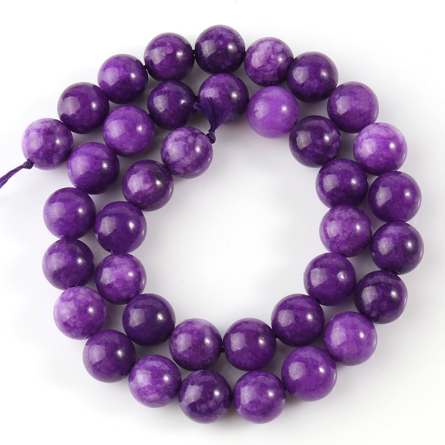 Stone Dark Purple Sugilite Jades Round Loose Beads