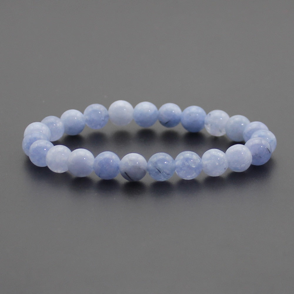 Chakra Quartz Crystal Agate Bracelet Men Natural Stone