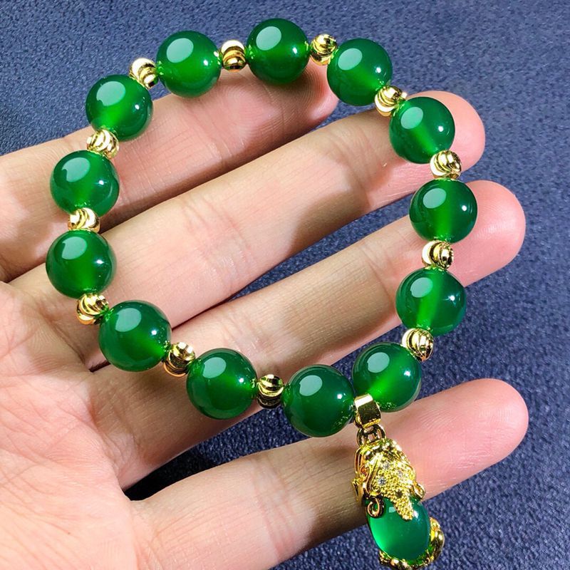 Genuine Natural Green Jade Bracelet Men Women Fine Jewelry