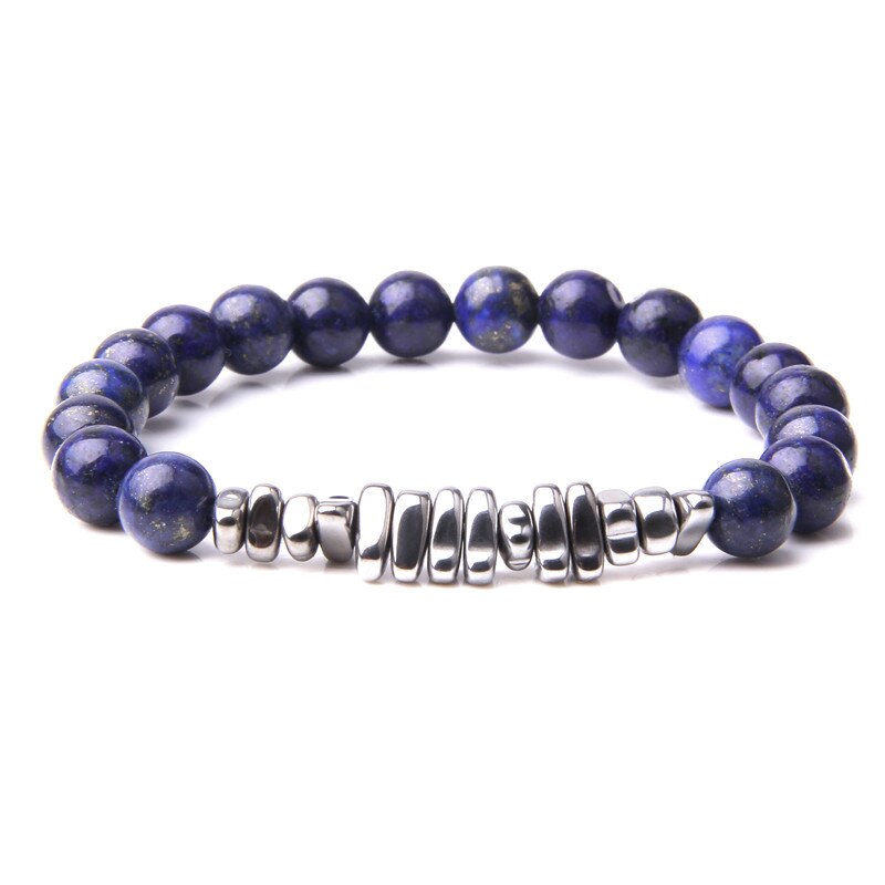 Natural Hematite Chips Beads Bracelets Men Fashion