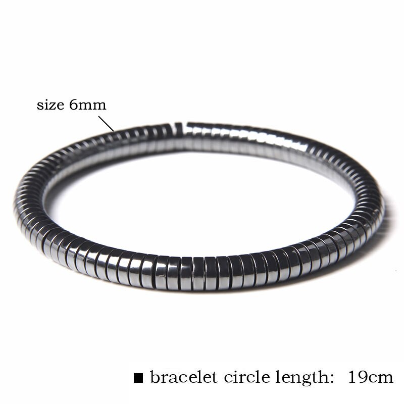 Natural Hematite Chips Beads Bracelets Men Fashion