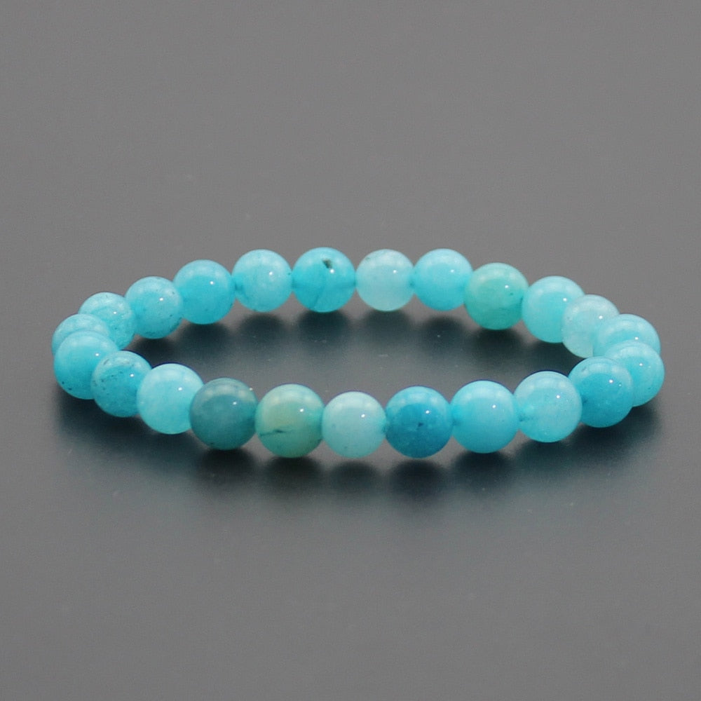 Chakra Quartz Crystal Agate Bracelet Men Natural Stone