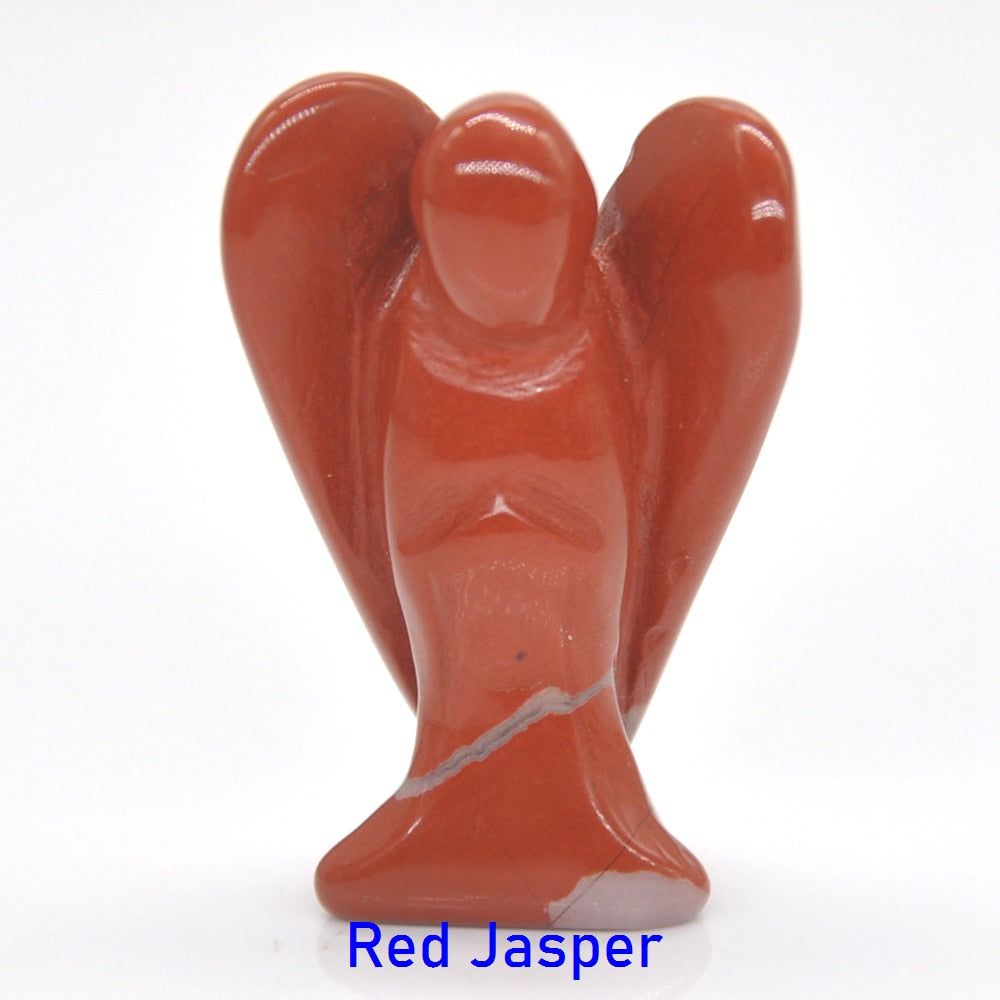 Guardian Angel Figurine Natural Healing Crystal Gem