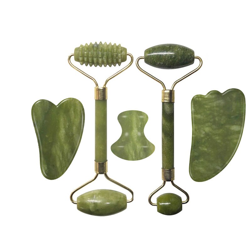 Natural Jade Roller Face Massager Real Stone