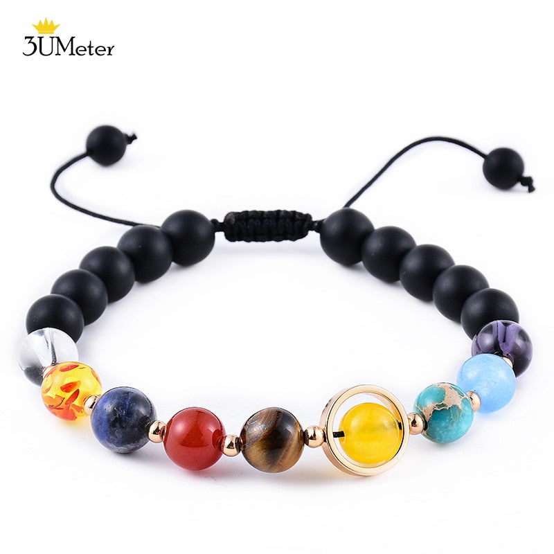 The Eight Planets Bracelets Natural Stone Beads