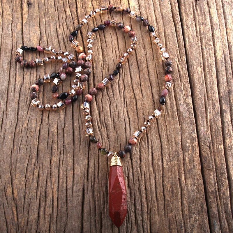 Jewelry Random Shape Natural Stones /Glass Crystal