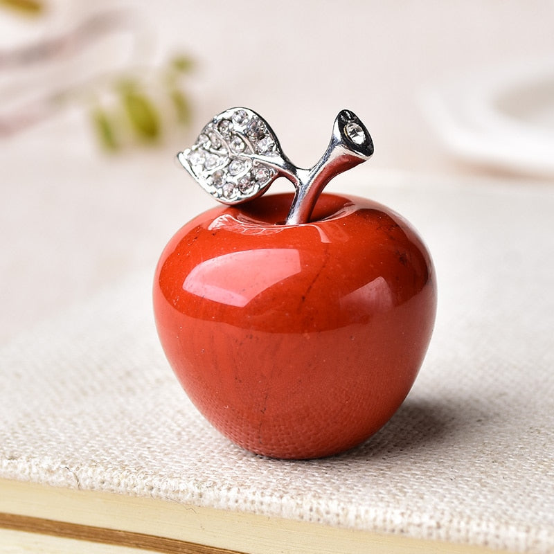 Natural crystal Colorful quartz stone opal apple