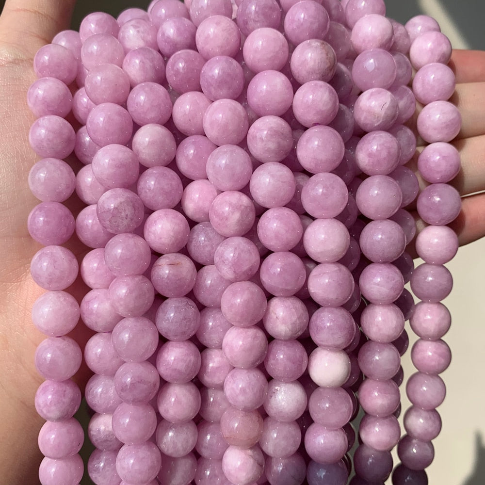 Angelite Stone Purple Chalcedony Jades Round
