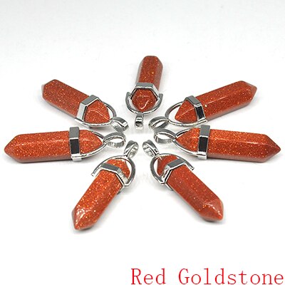 Natural Stone Hexagonal Quartz Pendulum Column Crystal