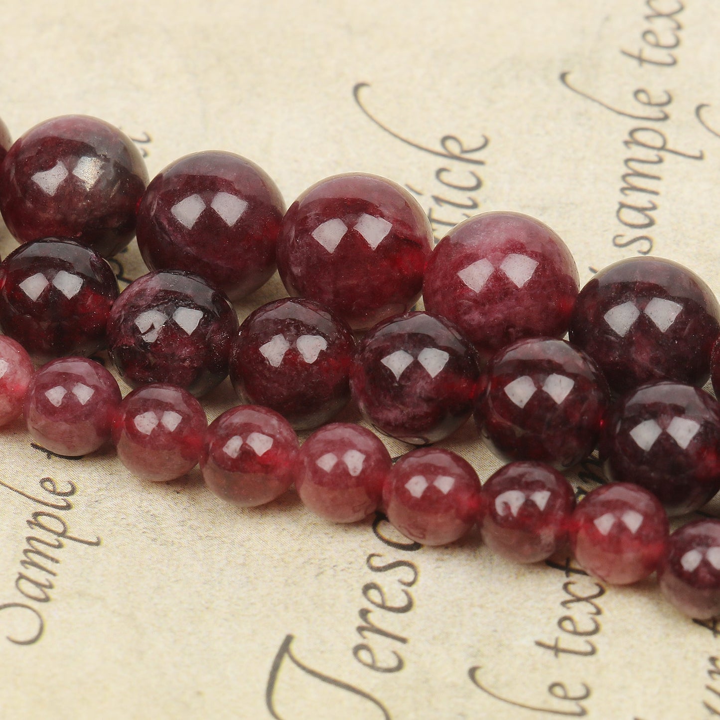 Natural Dark Red Garnet Beads For Jewelry Making