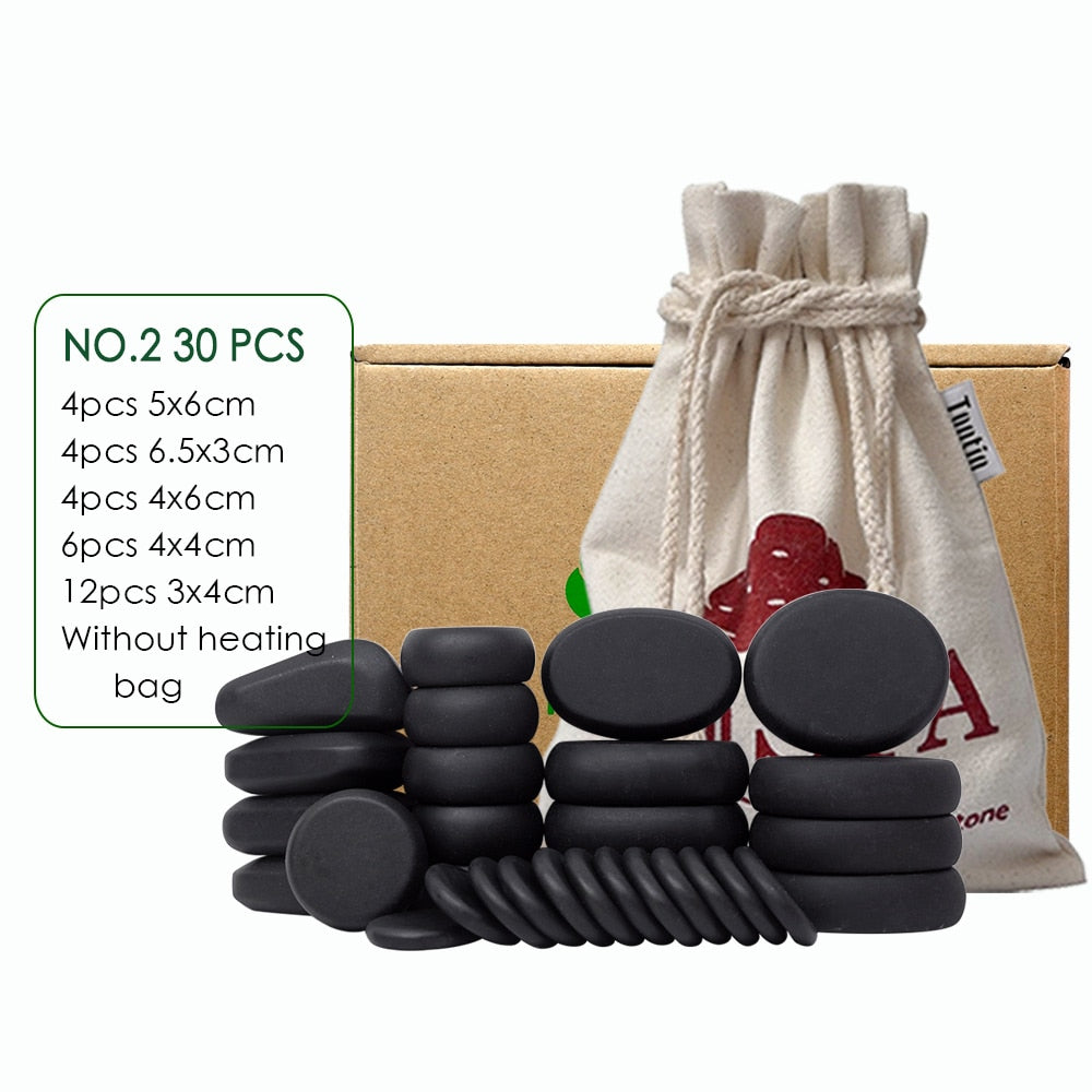 Hot Stone Massage Set spa massaging stones massager