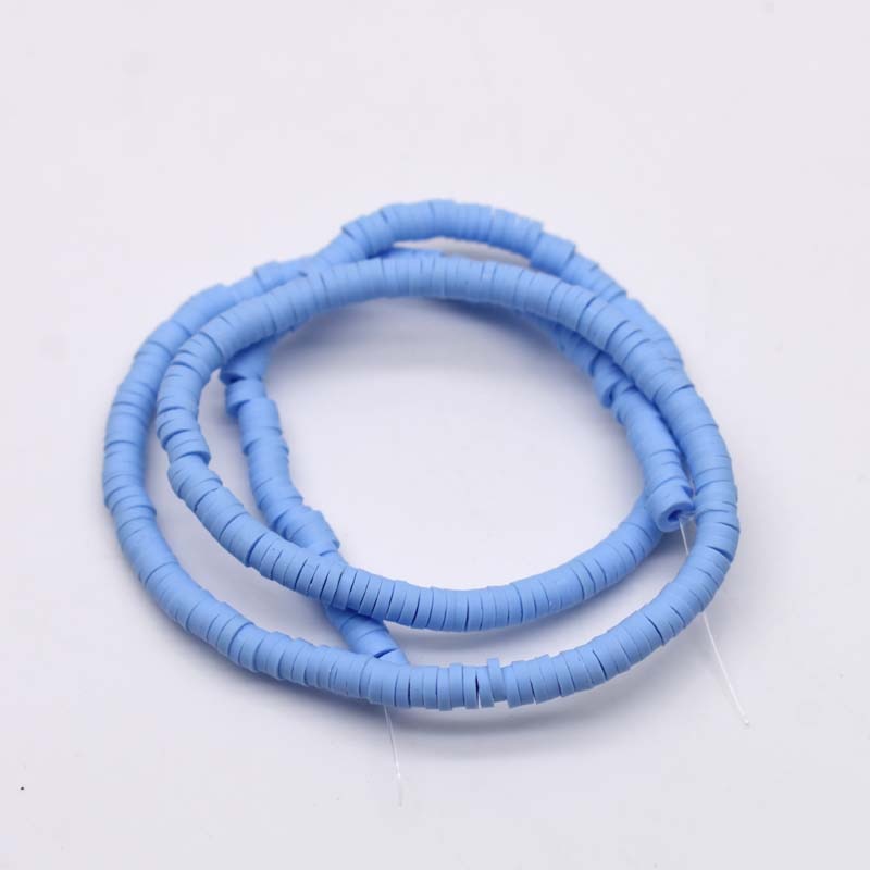 Flat Round Handmade Polymer Clay beads Chip Disk