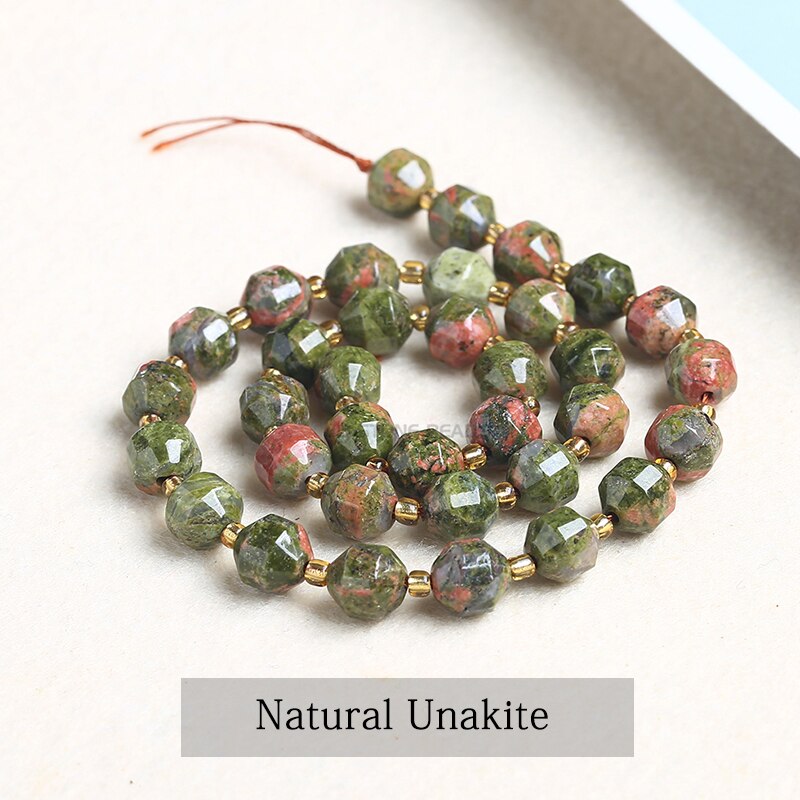 Natural Olive Beads Jasper Opal Howlite Lepidolite Stone
