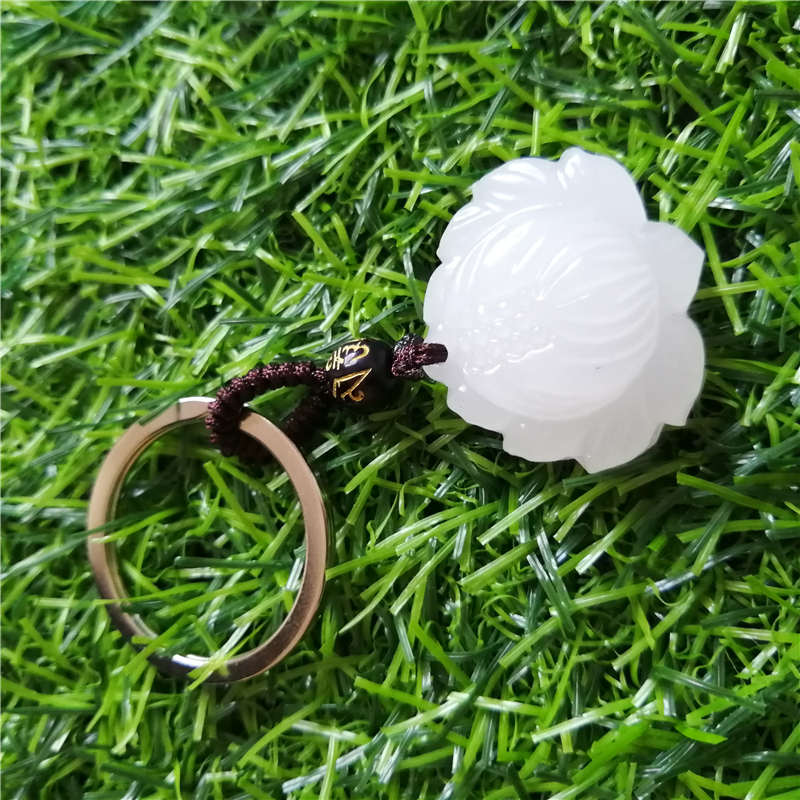 Beautiful Genuine Handmade Natural White Jade